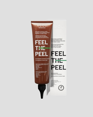 Peeling do skalpu Feel the peel z kompleksem kwasów AHA/BHA i sokiem z aloesu Veoli Botanica