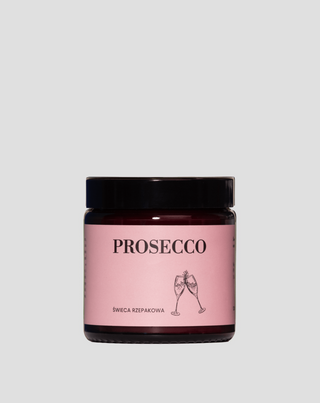 Naturalna świeca rzepakowa o orzeźwiającym lekko słodkim zapachu Prosecco Mglife
