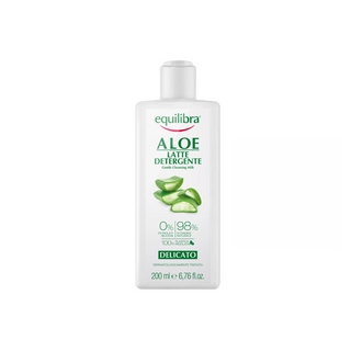 Lait démaquillant doux à l'aloe vera et à l'huile d'amande Equilibra