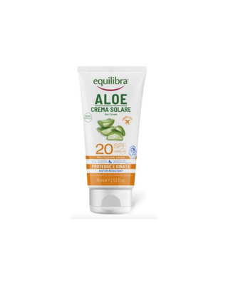 Crème solaire à l'aloe vera SPF 20+ à l'huile de carotte Equilibra