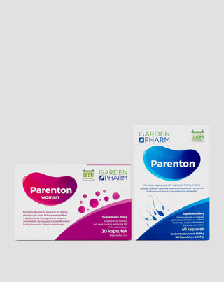 Zestaw na wsparcie płodności dla par suplementy diety Parenton Duo GardenPharm 60+30 kapsułek
