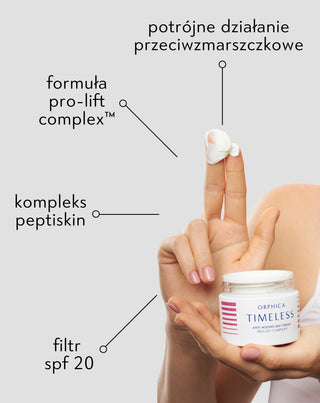 Krem z filtrem SPF 20 na dzień o potrójnym działaniu przeciwzmarszczkowym Timeless Orphica_4