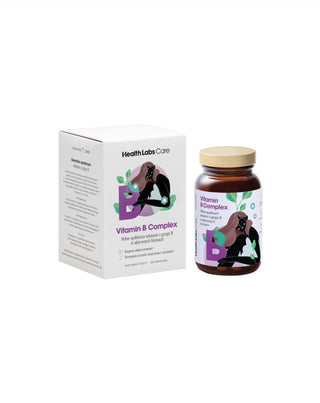 Complexe de vitamines B sans gluten et sans lactose Health Labs Care 60 gélules