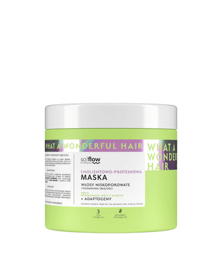 Masque émollient-protéiné pour cheveux peu poreux et manquant de volume so!flow
