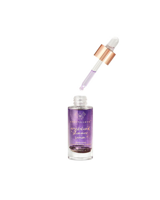 Serum do twarzy z ametystem i bakuchiolem - Amethyst shimmer serum Crystallove - 2