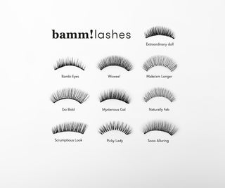 Sztuczne rzęsy na pasku 2d do wielokrotnego stosowania bardzo miękkie Go Bold Bamm!Lashes - 5