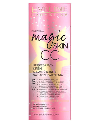 Upiększający krem CC nawilżający na zaczerwienienia Magic skin Eveline - 1