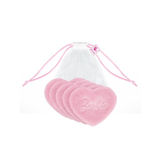 Wielorazowe płatki kosmetyczne do demakijażu Barbie Ultrasoft Reusable Pads Hearts Pink Glov - 2