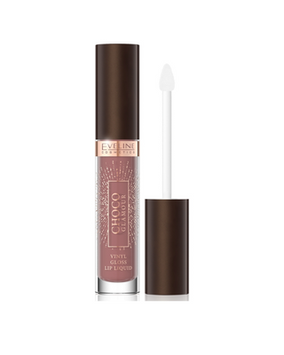 Pomadka w płynie z efektem glossy lips 03 Toffee Chocolate Choco Glamour Eveline - 1