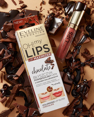 Błyszczyk powiększający usta z kwasem hialuronowym chocolate Oh! My Lips Lip Maximizer Eveline - 2