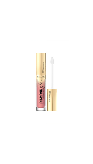 Błyszczyk do ust z kwasem hialuronowym nr 04 raspberry sorbet Diamond Glow Lip Luminizer Eveline - 1