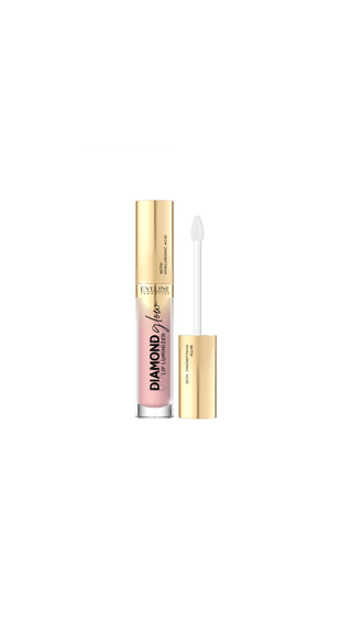 Błyszczyk do ust z kwasem hialuronowym nr 03 caramel ice cream Diamond Glow Lip Luminizer Eveline - 1