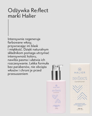 Conditionneur fixateur de couleur pour cheveux colorés Re:flect 150 ml Halier - 3