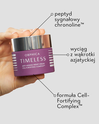 Crème de nuit hydratante Timeless Orphica contre les rides à la Centella Asiatica  - 3