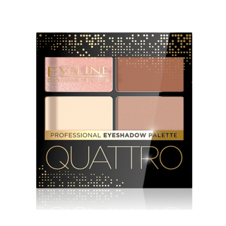 Paleta 4 cieni do powiek Quattro Eyeshadow w odcieniu beżu i ecru Nr 05 Eveline - 1