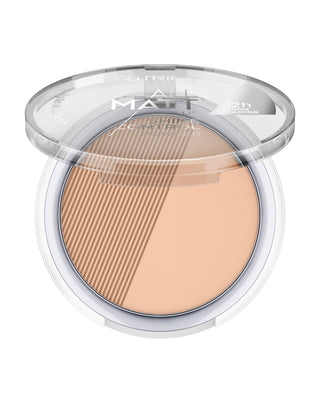 Puder matujący All Matt Plus Shine Control Powder 025 w kolorze Sand Beige Catrice - 2